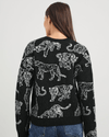 Rails Clothing Large Perci Sweater Charcoal Cats