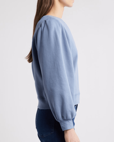 Rails Clothing Large Tiffany Balloon Sleeve Cotton Sweatshirt