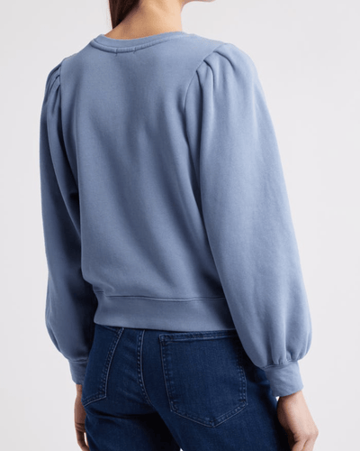 Rails Clothing Large Tiffany Balloon Sleeve Cotton Sweatshirt