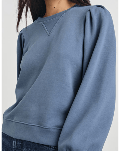 Rails Clothing Large Tiffany Balloon Sleeve Cotton Sweatshirt
