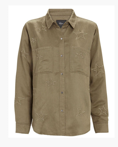Rails Clothing Medium Marcel Embroidered Button-Down Shirt
