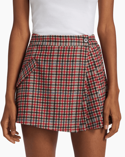 Rails Clothing Medium | US 6 Adriana Plaid Pleated Miniskirt