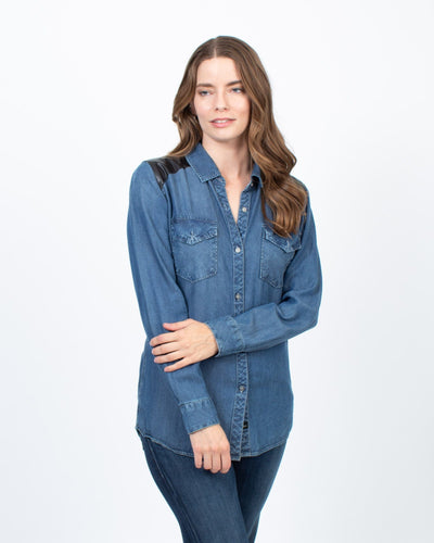 Rails Clothing Small Denim Button Down Blouse