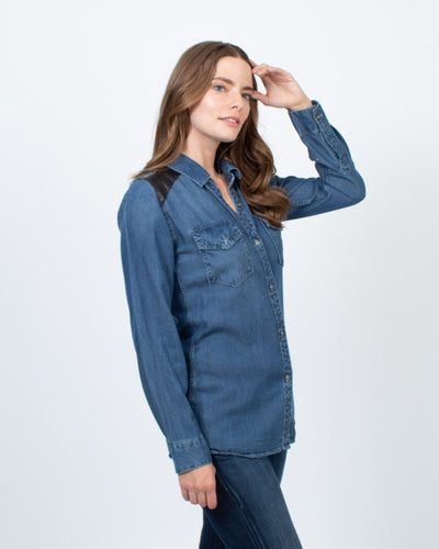 Rails Clothing Small Denim Button Down Blouse