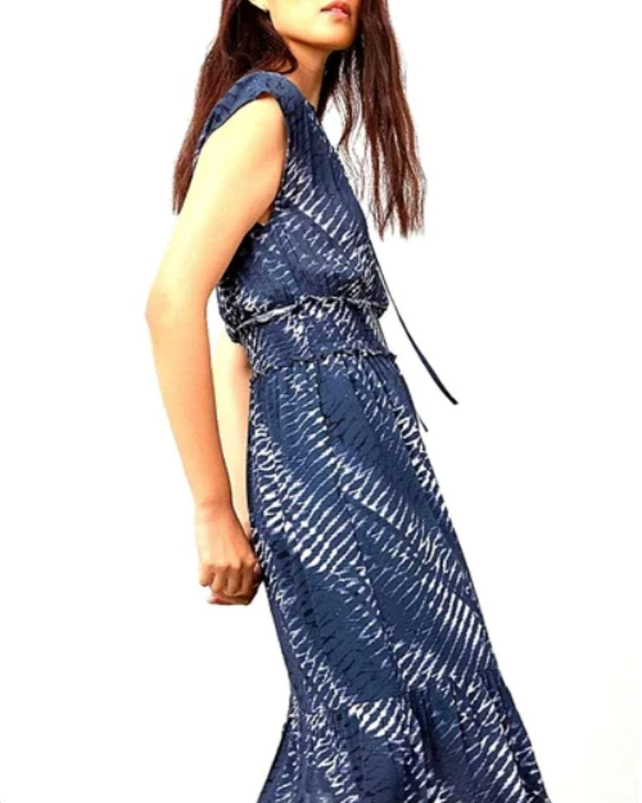 Rails Clothing XS "Ashlyn" Blue Shibori Print Dress