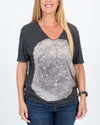 Raquel Allegra Clothing Large Distressed Graphic Tee