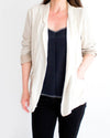 Raquel Allegra Clothing Medium | 2 Ivory Silk Blazer