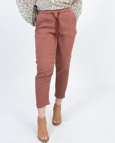Raquel Allegra Clothing Medium Drawstring Waist Pants