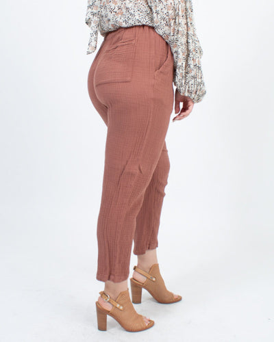 Raquel Allegra Clothing Medium Drawstring Waist Pants