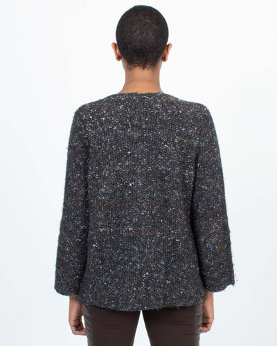 Raquel Allegra Clothing Medium Tie Front Knit Cardigan