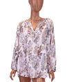 Raquel Allegra Clothing Small Floral Long Sleeve Top
