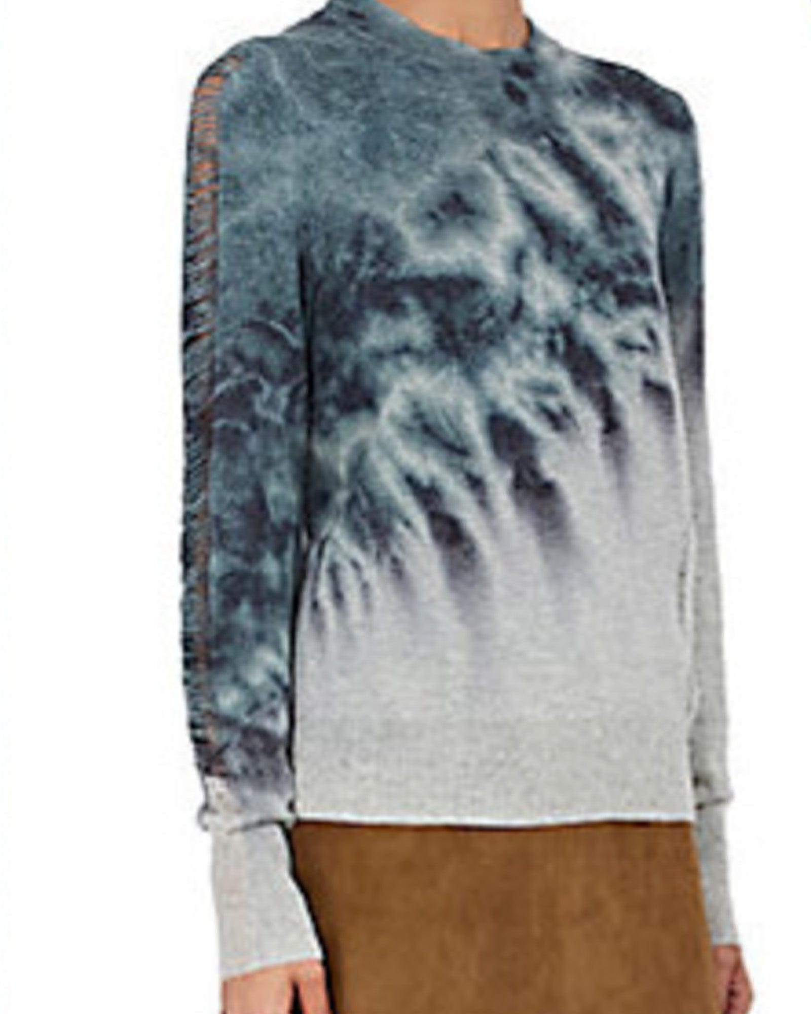 Distressed tie sales dye sweater