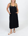 Raquel Allegra Clothing XS Black Tonal Striped Dress