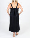 Raquel Allegra Clothing XS Black Tonal Striped Dress