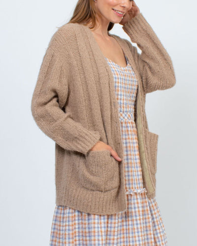 Raquel Allegra Clothing XS "Relaxed Boyfriend" Knit Cardigan