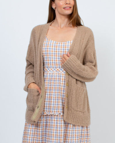 Raquel Allegra Clothing XS "Relaxed Boyfriend" Knit Cardigan