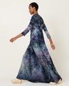 Raquel Allegra Clothing XS | US 0 Drama Maxi Dress in Nebula Tie Dye