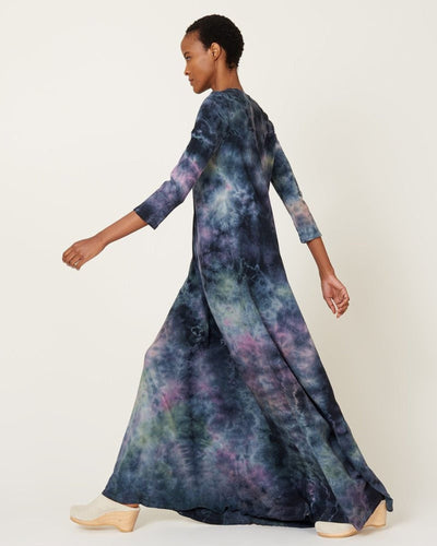 Raquel Allegra Clothing XS | US 0 Drama Maxi Dress in Nebula Tie Dye