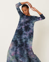 Raquel Allegra Clothing XS | US 0 Drama Maxi Dress in Nebula Tie Dye