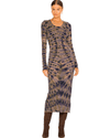 Raquel Allegra Clothing XS | US 0 Raquel Allegra Rainbow Earthy Dress