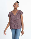 Rebecca Taylor Clothing Medium | US 6 Floral Print Blouse