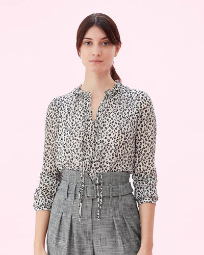Rebecca Taylor Clothing Medium | US 8 "Mini Cheetah Clip" Top