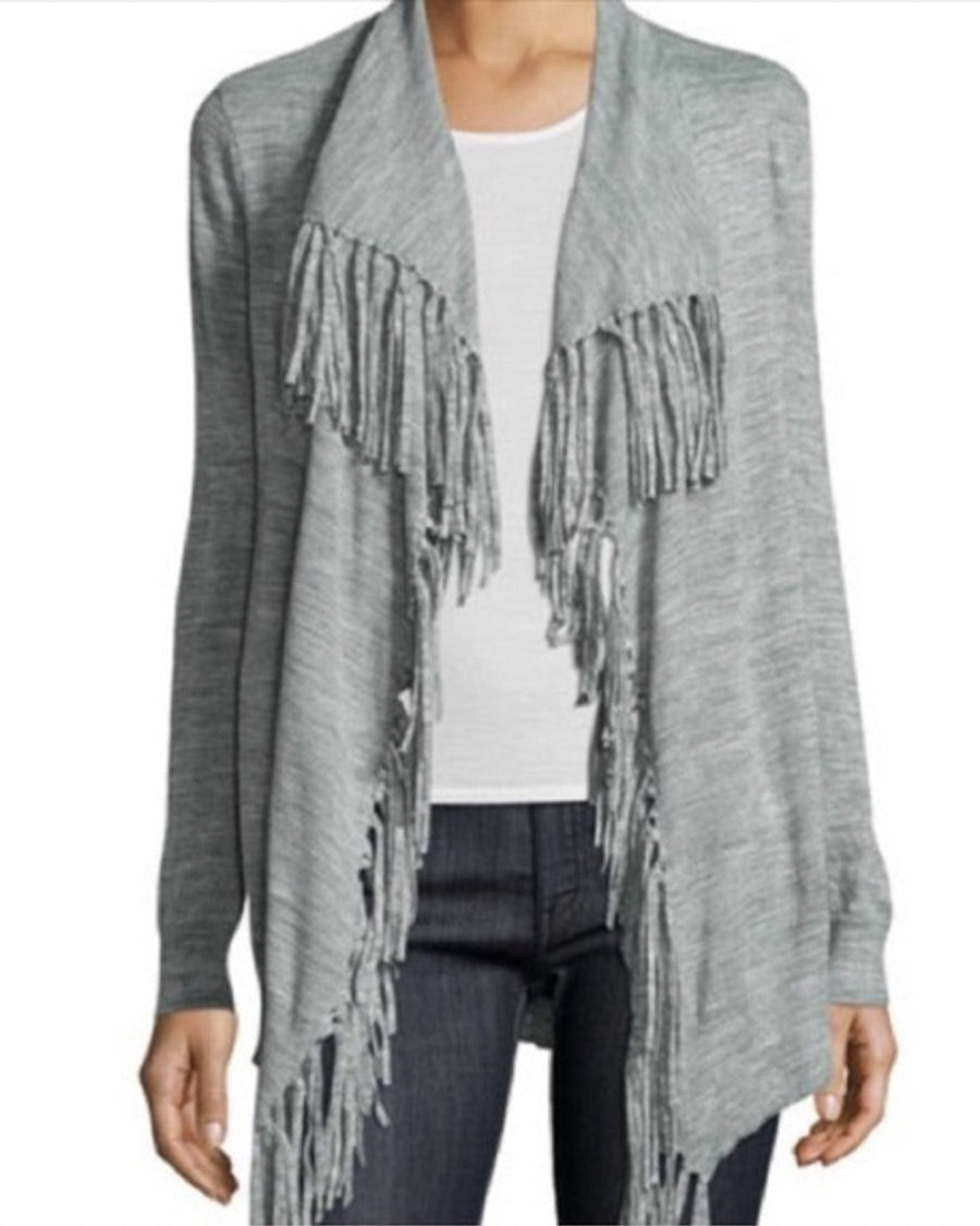 Rebecca Taylor Clothing Small "Checker" Fringe Sweater