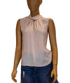 Rebecca Taylor Clothing XS Heart Print Sleeveless Blouse