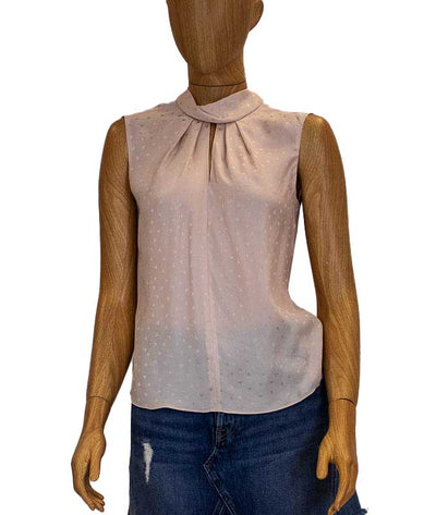 Rebecca Taylor Clothing XS Heart Print Sleeveless Blouse