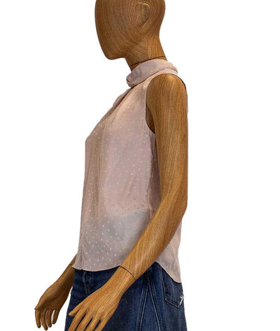 Rebecca Taylor Clothing XS Heart Print Sleeveless Blouse