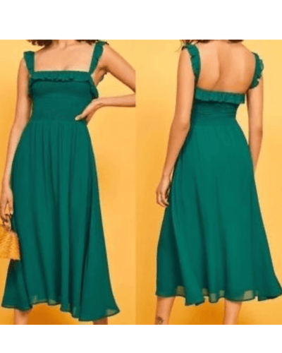 Reformation Clothing XS Reformation Siesta Dress Emerald Green