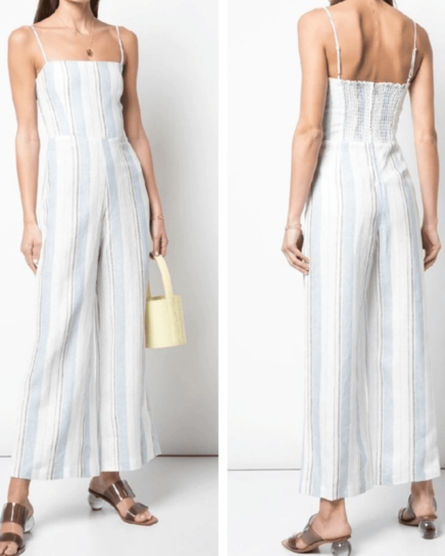 Reformation Clothing XS Reformation Stripped Jumpsuit