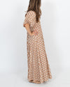 RHODE Clothing XS Brown Floral Midi Dress