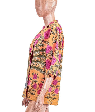 RHODE Clothing XS Floral Snap Button Blazer Top
