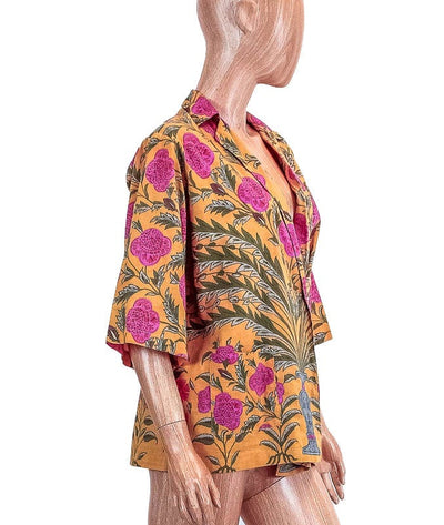 RHODE Clothing XS Floral Snap Button Blazer Top