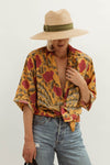 RHODE Clothing XS Floral Snap Button Blazer Top