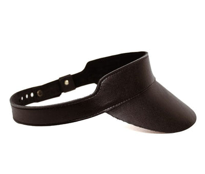 Right Tribe Accessories One Size Huntington Leather Visor in Black