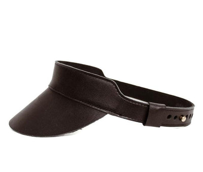 Right Tribe Accessories One Size Huntington Leather Visor in Black
