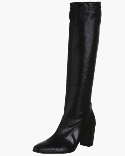 Robert Clergerie Shoes Medium | 8 Knee High Black Leather Boots