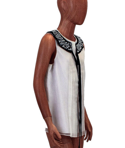 Robert Rodriguez Clothing XS | US 2 Embellished Collar Top
