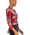 Rolla's Clothing XS Floral Wrap Blouse