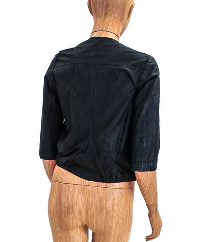 Rozae Nichols Clothing Small | US 6 Cropped Sleeve Leather Jacket