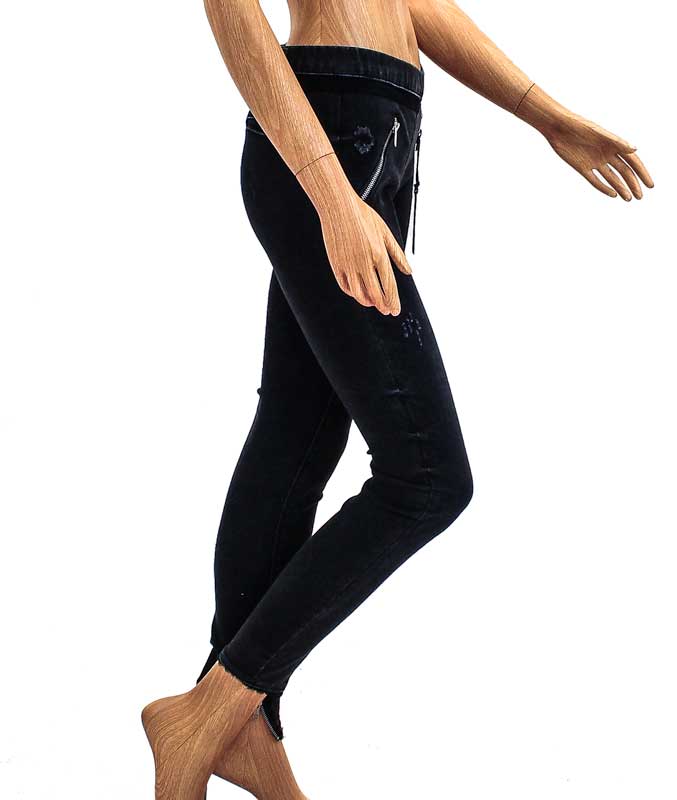 RtA Clothing Medium Distressed Zip Skinny Jeans