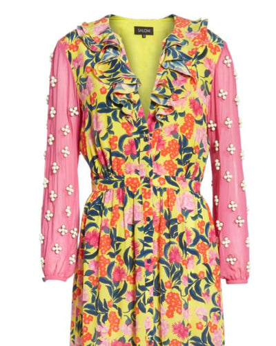 SALONI Clothing Small Saloni Multi-Coloured Ginny Dress