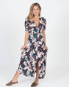 SALONI Clothing XS Floral Silk Maxi Dress
