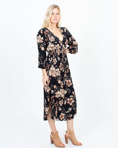 saltwater LUXE Clothing Small Floral Midi Dress