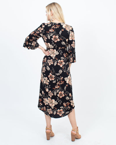 saltwater LUXE Clothing Small Floral Midi Dress