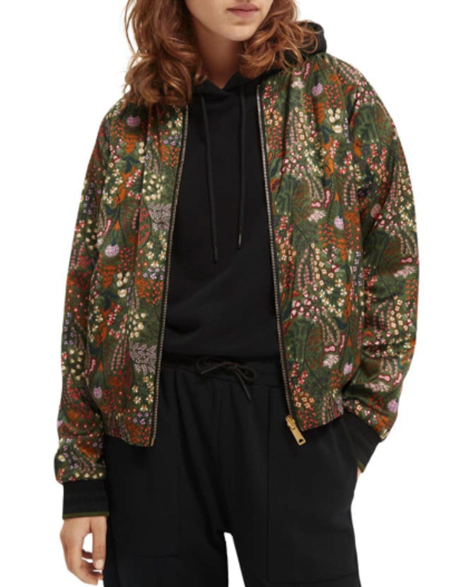 Scarf Print Reversible Bomber Jacket - Women - Ready-to-Wear