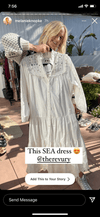 Sea New York Clothing Medium Eyelet Long Sleeve Maxi Dress