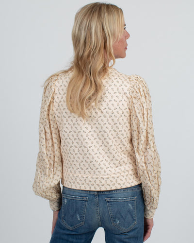 Sea New York Clothing XS Floral Puff Sleeve Blouse